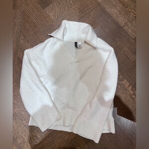 Zara Cream Cowl Neck Sweater
